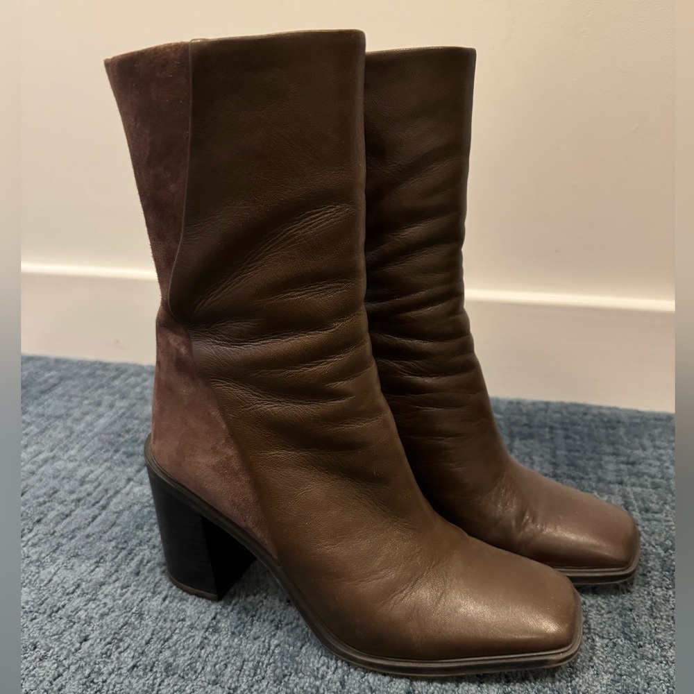 Brown Franco Sarto Stevie Mid-Calf Boots